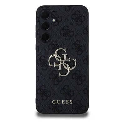 Zadní kryt Guess PU 4G Metal Logo pro Samsung Galaxy A35 5G, šedá