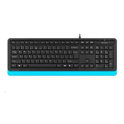 Klávesnice A4tech FK10 FSTYLER, CZ/US, USB, modrá