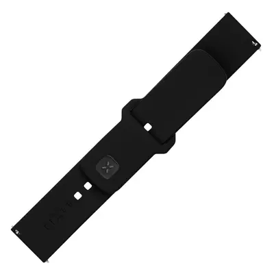 Set silikonových řemínků FIXED Silicone Sporty Strap s Quick Release 22mm pro smartwatch, černá