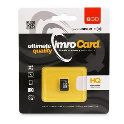 IMRO PAMĚŤOVÁ KARTA MICRO SDHC 8GB CLASS 10 UHS (bez adaptéru)