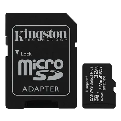 Paměťová karta Kingston Micro 32GB Class 10 UHS-I s adaptérem SD2