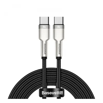 Datový kabel Baseus Cafule Series Metal Type-C/Type-C 100W 2m, černá