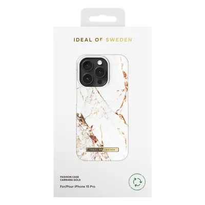 Ochranný kryt Fashion iDeal Of Sweden pro Apple iPhone 15 Pro, carrara gold