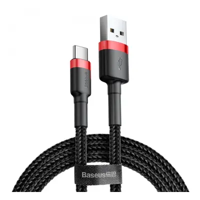 Datový kabel Baseus Cafule Cable USB pro Type-C 2A 2M, černá/červená