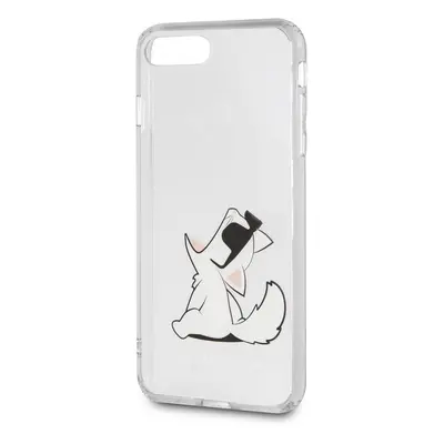 Silikonové pouzdro Karl Lagerfeld Fun Choupette No Rope Hard Case na Apple iPhone 8/SE 2020