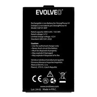 Originální baterie EVOLVEO 5000 mAh pro StrongPhone H1