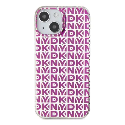 Zadní kryt KNY PC/TPU Checkered Pattern pro Apple iPhone 15, růžová