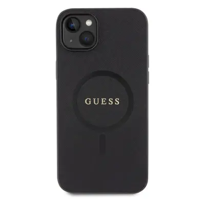 Ochranný kryt Guess Saffiano MagSafe pro Apple iPhone iPhone 15, černá