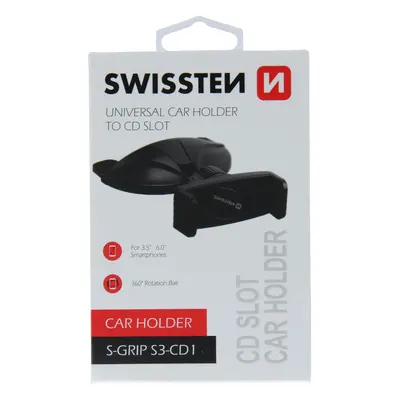 Držák do auta Swissten S-Grip S3-CD1, černý