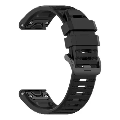 Silikonový řemínek FIXED Silicone Strap pro Garmin QuickFit 26mm, černá