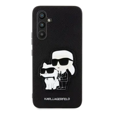 Zadní kryt Karl Lagerfeld PU Saffiano Karl and Choupette NFT pro Samsung Galaxy A34 5G černá