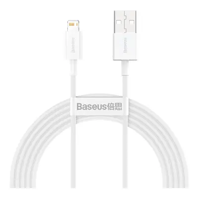 Datový kabel Baseus Superior Series Fast Charging Data Cable USB to iP 2.4A 2m, bílá