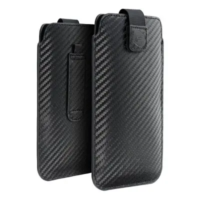 Univerzální pouzdro Forcell Pocket Carbon 3 na Apple iPhone 7 Plus / Samsung Galaxy A50 / A32 5G