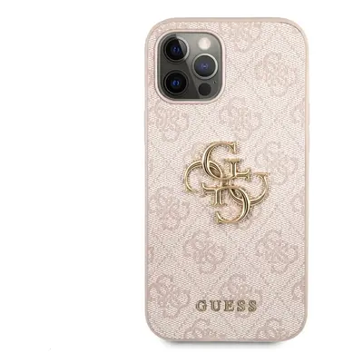 Zadní kryt Guess Big 4G Metal Logo Case pro Apple iPhone 12 Pro Max, růžová