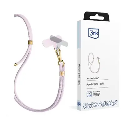 Univerzální šňůrka 3mk EasyClip, elite pudrově růžová (zlatá)