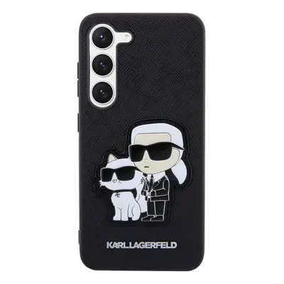 Zadní kryt Karl Lagerfeld PU Saffiano Karl and Choupette NFT proSamsung Galaxy S23+, černá