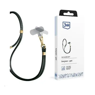 Univerzální šňůrka 3mk EasyClip, elite šedozelená (zlatá)