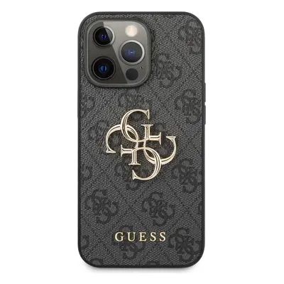 Zadní kryt Guess Big 4G Metal Logo Case pro Apple iPhone 13 Pro, šedá