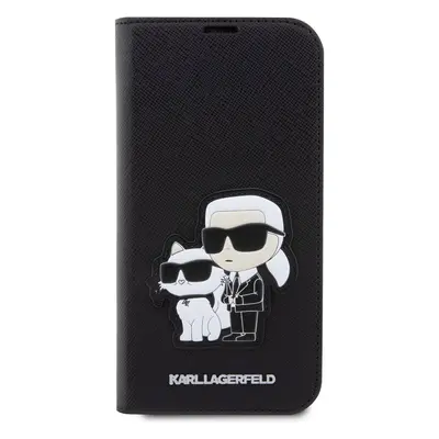 Flipové pouzdro Karl Lagerfeld PU Saffiano Karl and Choupette NFT Book pro Apple iPhone 13 Pro, 