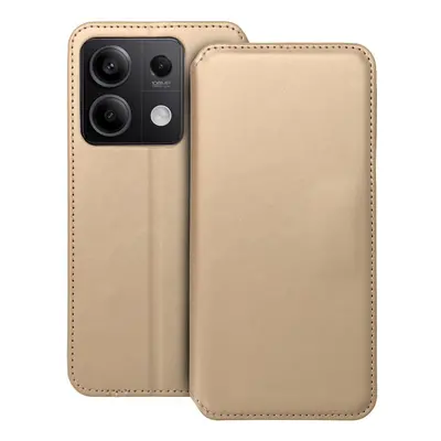 Flipové pouzdro Dual Pocket pro Xiaomi Redmi Note 13 5G, zlatá