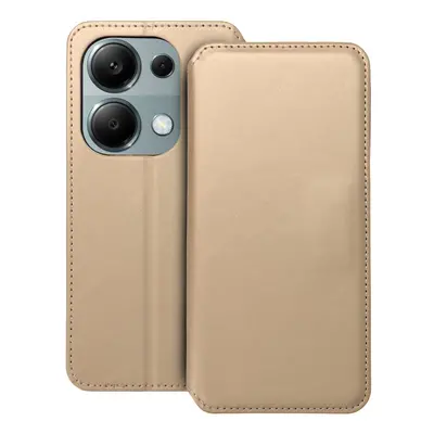 Flipové pouzdro Dual Pocket pro Xiaomi Redmi Note 13 Pro, zlatá