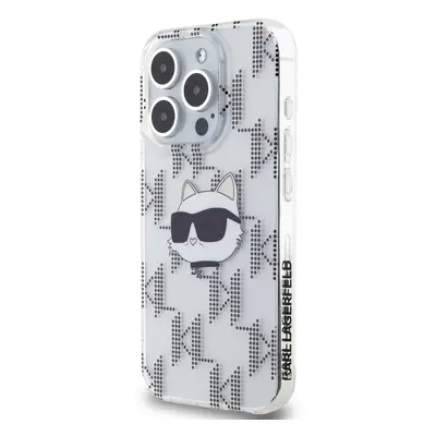 Zadní kryt Karl Lagerfeld IML Electroplated Choupette Head pro Apple iPhone 15 Pro Max, transpar