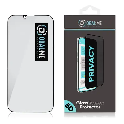 Tvrzené sklo OBAL:ME Privacy 5D pro Apple iPhone 13 Pro Max/14 Plus, černá