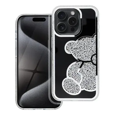 Zadní kryt TEDDY BEAR Case pro Apple iPhone 13 Pro, stříbrná