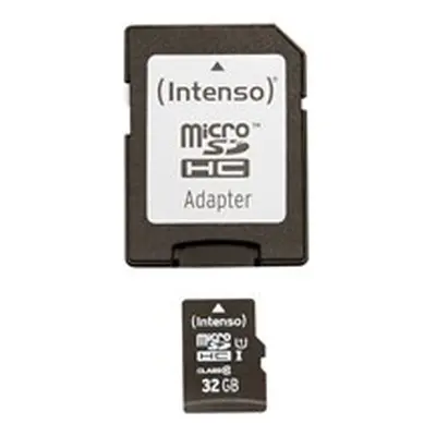 Paměťová karta Intenso 32GB micro SDHC Premium, class 10, UHS-I + adaptér