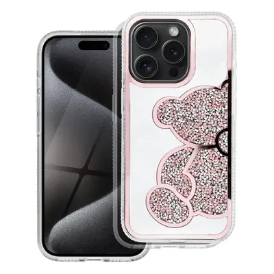 Zadní kryt TEDDY BEAR Case pro Apple iPhone 12/12 Pro, růžová