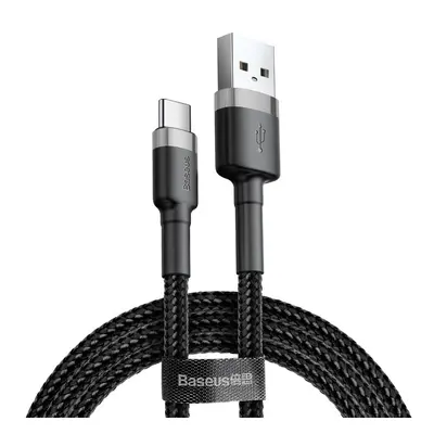 Datový kabel Baseus Cafule Cable USB pro Type-C 2A 2M, šedá/černá