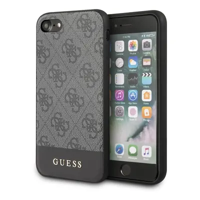 Zadní kryt Guess 4G Stripe pro Apple iPhone 14 Pro, šedá