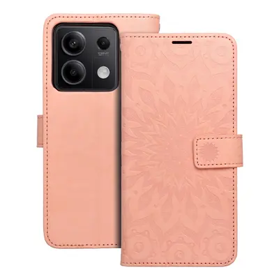 Flipové pouzdro MEZZO Book case pro Xiaomi Redmi Note 13 5G, mandala peach fuzz