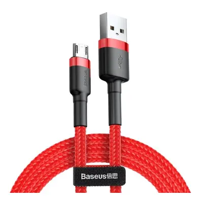 Datový kabel Baseus Cafule Cable Micro USB 2.4A, 1M, červená