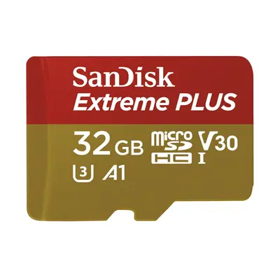 Paměťová karta SanDisk Extreme Plus 32GB, microSDHC UHS-I (U3) (s adaptérem)