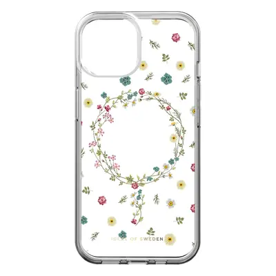 Ochranný kryt s Magsafe Clear Case Mid iDeal Of Sweden pro Apple iPhone 15, petite floral