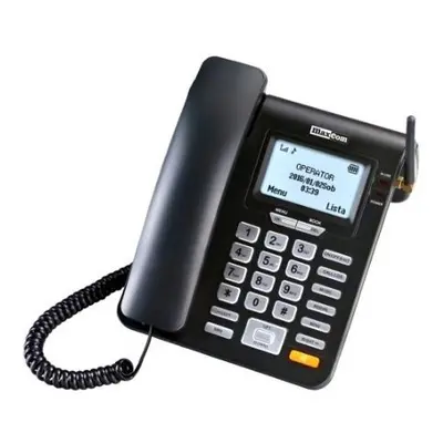 MaxCom MM28DHS, stolní GSM telefon, černá