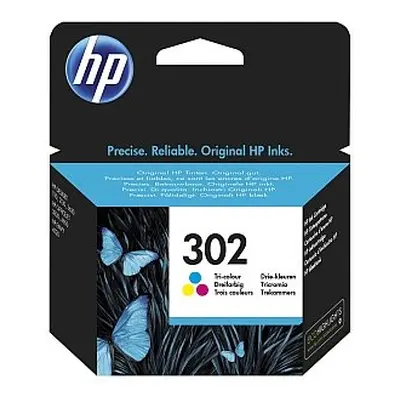 HP 302 originální inkoustová kazeta tříbarevná F6U65AE