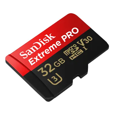 Paměťová karta SanDisk Extreme Pro 32GB, microSDHC, UHS-I, class 10 s adaptérem