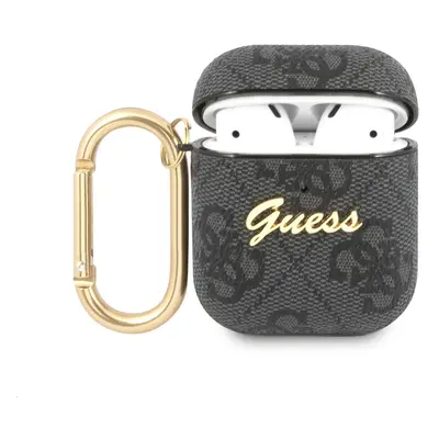 Pouzdro Guess 4G Script PC/PU GUA24GSMK pro Airpods 1/2, šedá