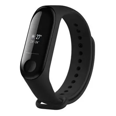 Silikonový řemínek FIXED Silicone Strap pro Xiaomi Mi Band 3/4, černá