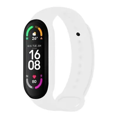 Silikonový řemínek FIXED Silicone Strap pro Xiaomi Band 7/ Mi Band 6/ Mi Band 5, bílá