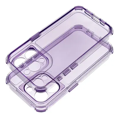 Zadní kryt MATRIX CLEAR Case pro Apple iPhone 15 Pro Max, fialová