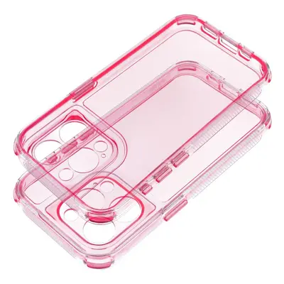 Zadní kryt MATRIX CLEAR Case pro Apple iPhone 15 Pro, růžová