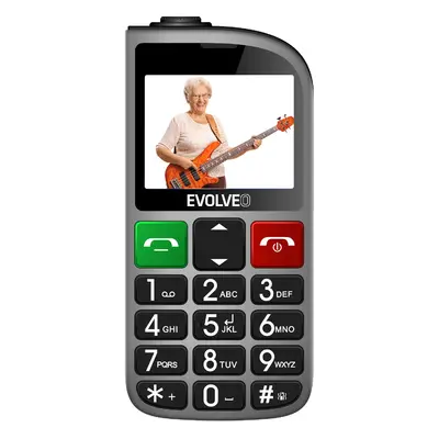 Evolveo EasyPhone FL stříbrná