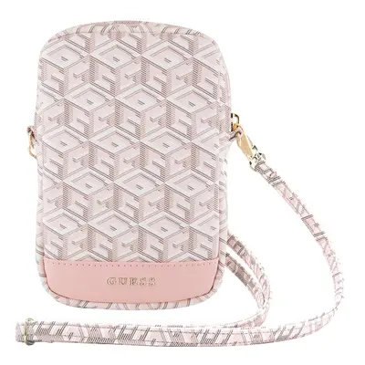 Taška Guess PU G Cube Wallet Phone Bag Zipper, růžová