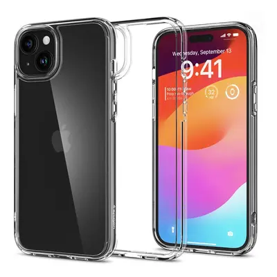 Ochranný kryt Spigen Crystal Hybrid pro Apple iPhone 15, transparentní