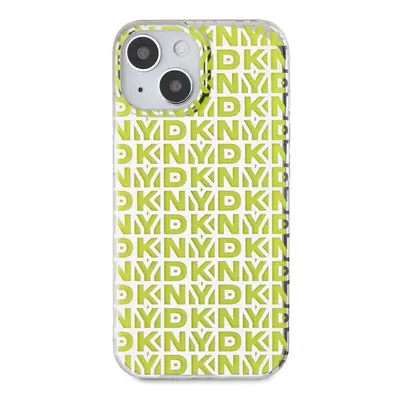 Zadní kryt DKNY PC/TPU Repeat Pattern pro Apple iPhone 15, žlutá