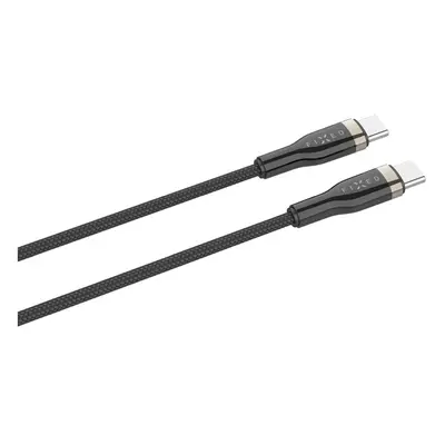 Dlouhý nabíjecí a datový opletený kabel FIXED s konektory USB-C/USB-C a podporou PD, 2m, USB 2.0