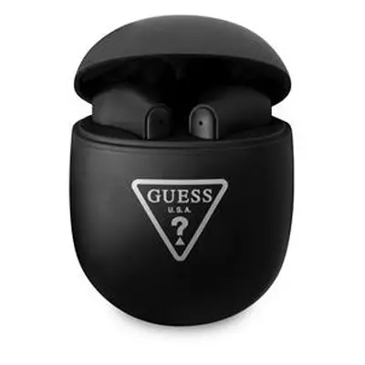 Guess True Wireless Triangle Logo Matt Black